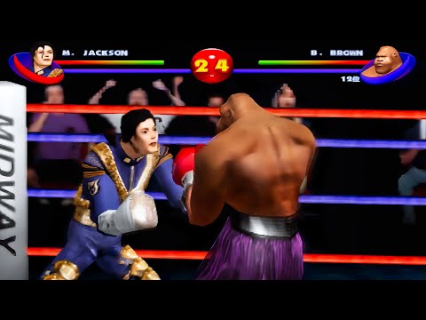 マイケルジャクソンがボクシングする不思議なゲームが面白い!!【Ready 2 Rumble Boxing】