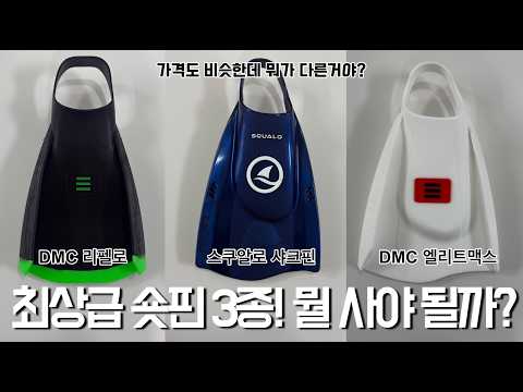 오리발 사기 전 필수시청! 최상급 숏핀 3종, 대체 뭐 사야 돼요?!