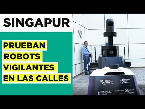 Conoce los nuevos robots que patrullan en Singapur