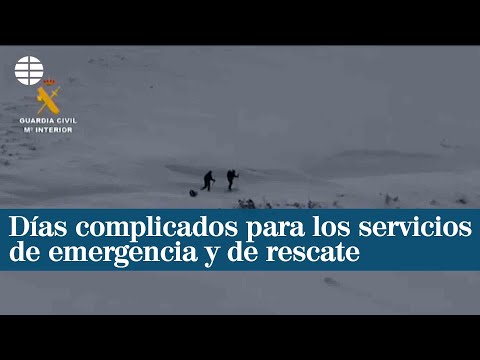 Días complicados para los servicios de emergencia y de rescate
