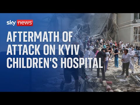 Watch live: Day of mourning after Russian attack on children's hospital in Kyiv