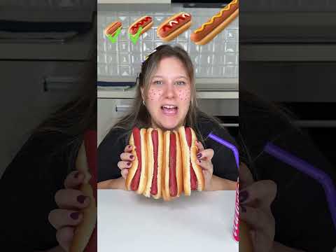 From Small to Giant Hotdog Mukbang 🌭#shorts #funny #viral