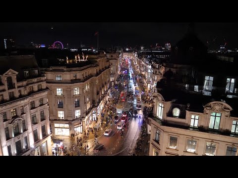 London's West End illuminated for Christmas