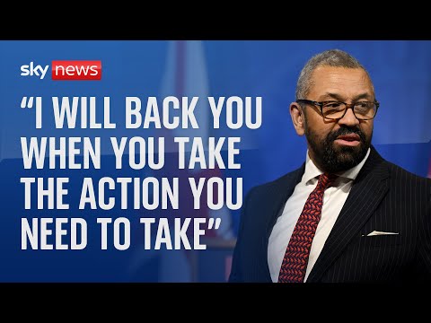 Home Secretary James Cleverly addresses the National Police Chiefs' Council