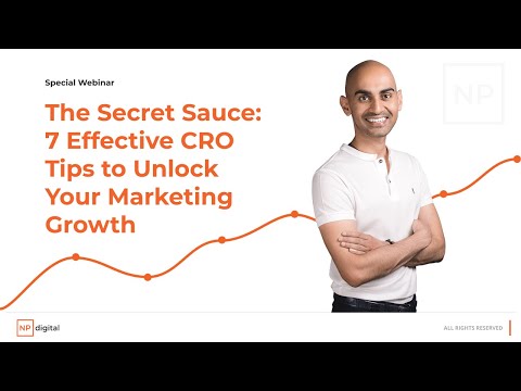 The Secret Sauce: 7 Effective CRO Tips to Unlock Your Marketing Growth Webinar