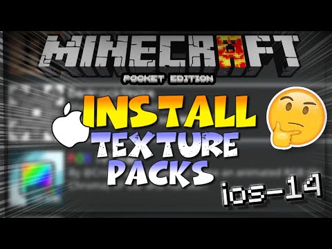 MCPE 1.17 HOW TO INSTALL TEXTURE PACKS - HOW TO INSTALL TEXTURE PACKS IN MINECRAFT PE 1.17 IOS 14
