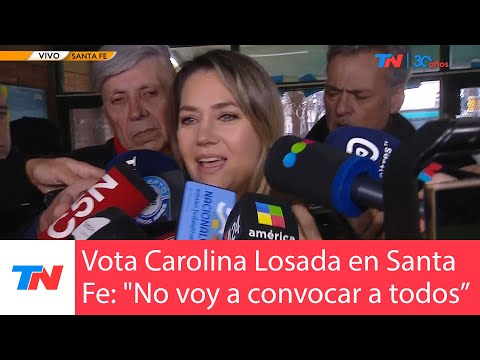 SANTA FE ELIGE CANDIDATO A GOBERNADOR: El voto de Carolina Losada Vengo con mucha felicidad