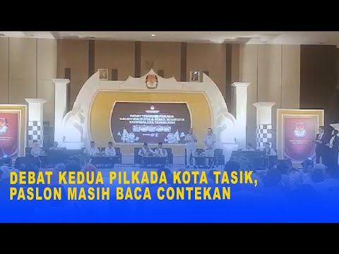 DEBAT KEDUA PILKADA KOTA TASIK, PASLON MASIH BACA CONTEKAN