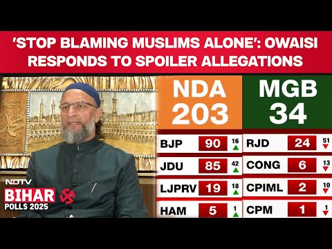 Bihar Election Result LIVE | EXCLUSIVE | Asaduddin Owaisi Hails Seemanchal Gains | Rahul Kanwal LIVE