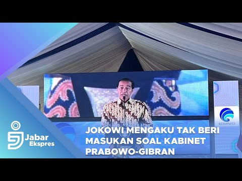 Jokowi Mengaku Tak Beri Masukan Soal Kabinet Prabowo-Gibran