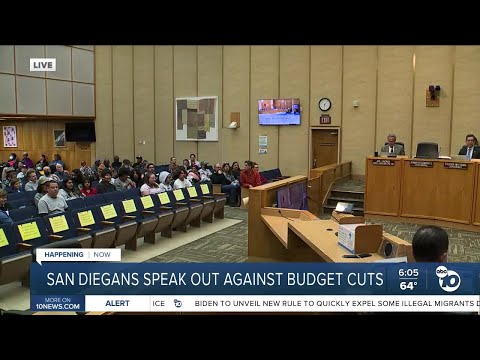San Diegans speak out against budget cuts
