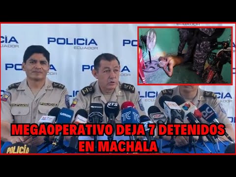 19 Allanamientos policiales deja 7 detenidos en Machala