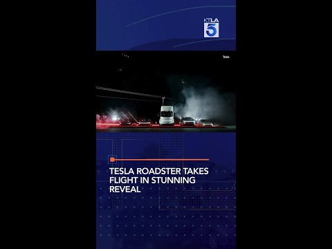 Tesla Roadster takes <strong>flight</strong> in stunning reveal