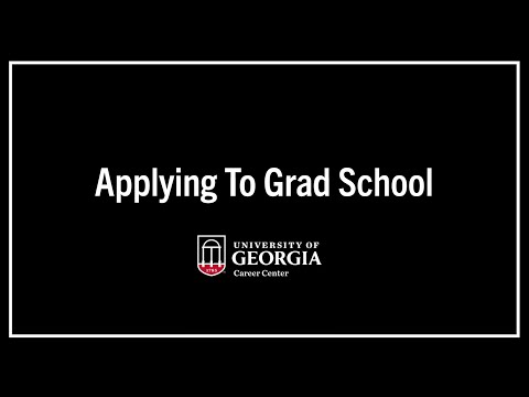 Applying To Graduate School