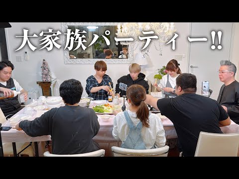 【大家族】大盛りのしゃぶしゃぶと麻婆豆腐の食事会