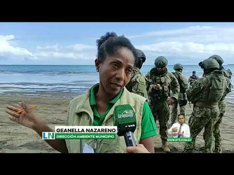 Falla técnica provoca derrame de crudo en playas de Esmeraldas