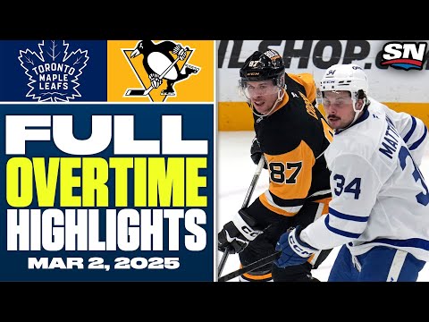 Toronto Maple Leafs vs. Pittsburgh Penguins | FULL Overtime Highlights - March 2, 2025