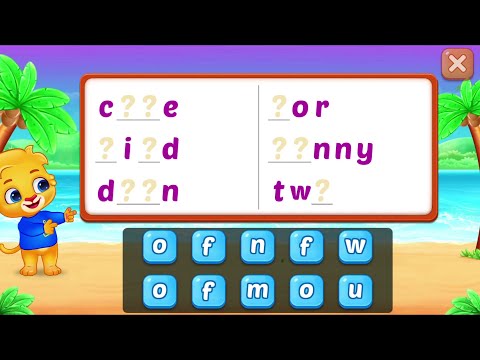 LEARN TO READ: KIDS GAMES, MYSTERY LETTERS (LEARNING WORDS: COME, FIND, DOWN, FUNNY) № 04