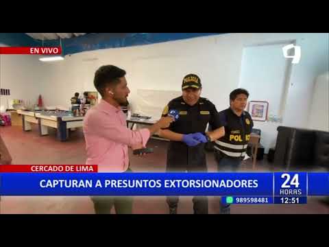Cercado de Lima: PNP desarticula presunta banda criminal dedicada a la extorsión