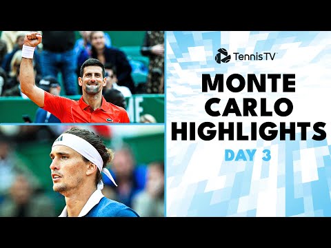 Wawrinka vs De Minaur; Djokovic, Zverev, Hurkacz & More Feature | Monte-Carlo 2024 Highlights Day 3