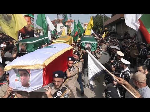 Funeral held for killed in deadliest day since start of hostilities between Hezbollah and Israel