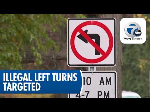Bloomfield Township police issue 140+ tickets for illegal left turns near Hickory Grove