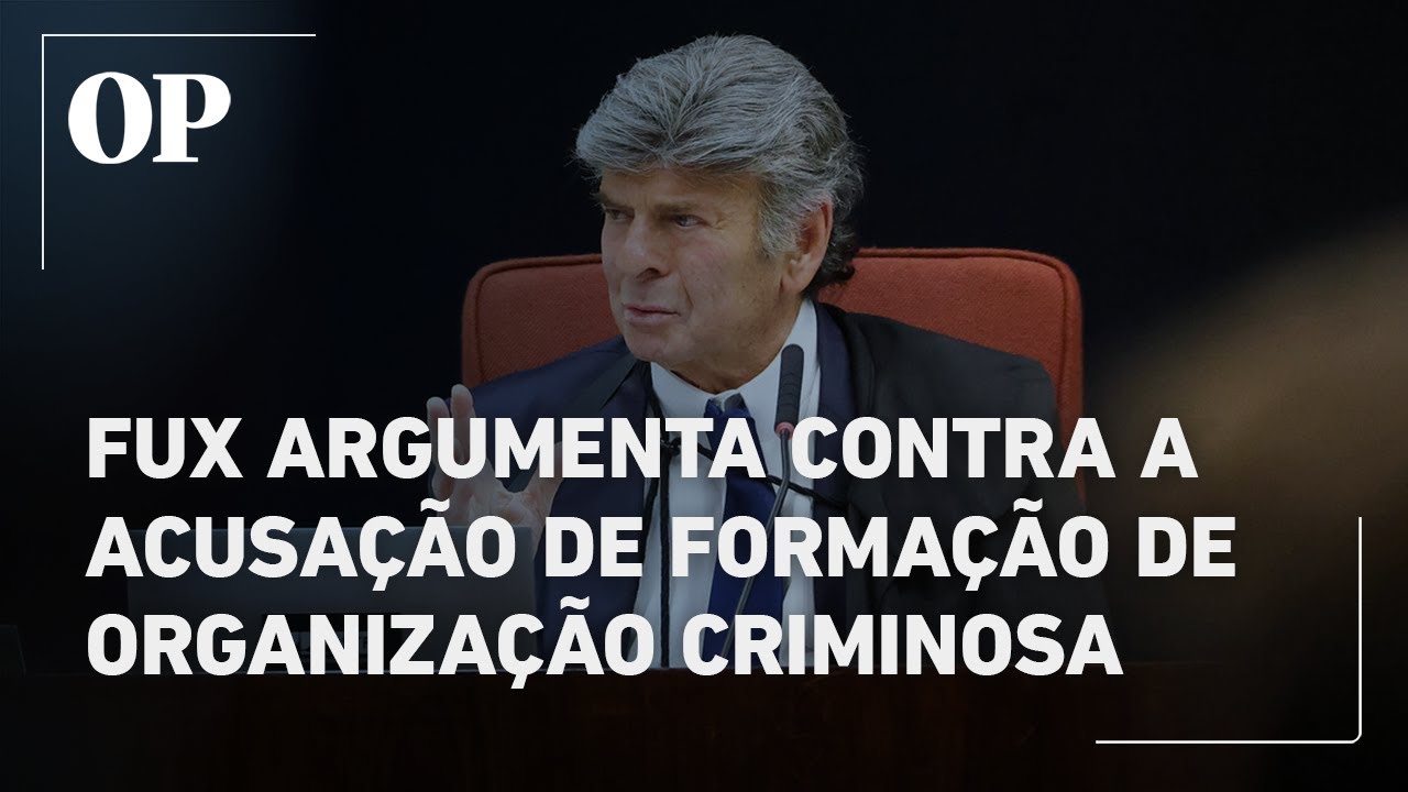 Fux descarta crime de organização criminosa no julgamento de Bolsonaro e aliados