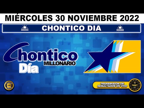 Resultado loteria CHONTICO DIA ?del MIÉRCOLES 30 de NOVIEMBRE de 2022 (ULTIMO SORTEO DE HOY) l