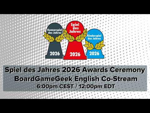 2026 Spiel des Jahres Ceremony Live Stream (English)