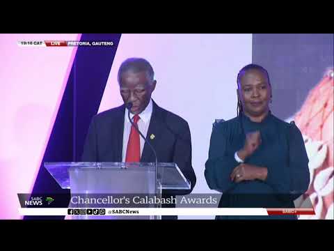 Unisa Chancellor Dr Thabo Mbeki gives a welcome address at Chancellor's Calabash Awards