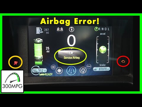 Crashed Chevy Volt - Airbag Error - Impact Sensors, Speakers, and Seat-Belt PreTensioners.