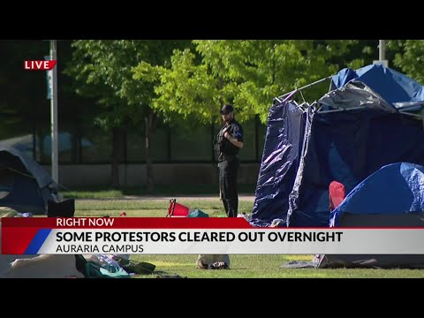 Some protesters leave Auraria campus overnight