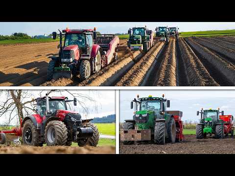 Ridging, Clod & Stone Separation & Potato Planting | John Deere, Case IH, Grimme & ScanStone