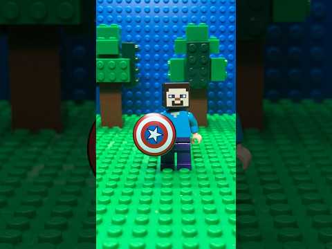 コマ撮り13歳 凄技をしようとするスティーブ #minecraft #マインクラフト#marvel #lego