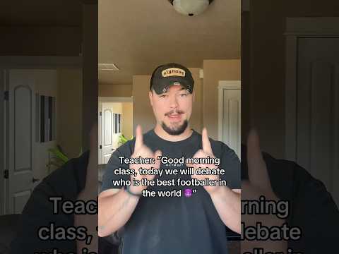 <strong>Teacher</strong>: “<strong>Good</strong> morning class, today we will debate who is the best footballer in the world 😈” #joke