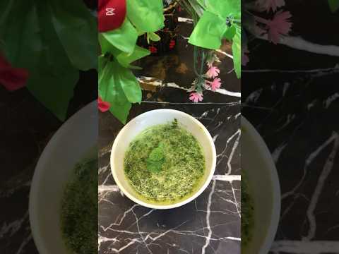 Tangy, zesty, and refreshingly green 🌿💚Tasty Green Chutney😋#shorts#greenchutney#harichutney#chutney
