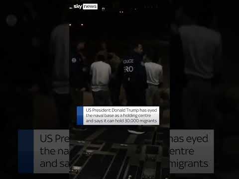 Flight lands in Guantanamo Bay with migrants