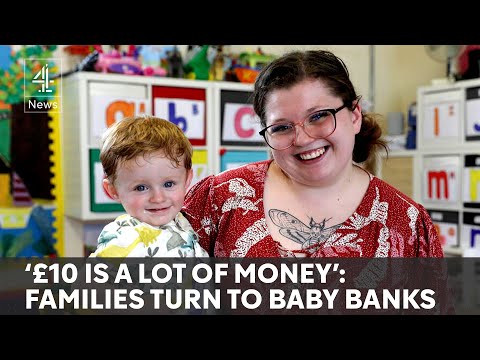 Big rise in families using 'baby banks' for essentials