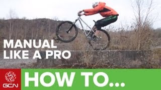 manualing a mountain bike