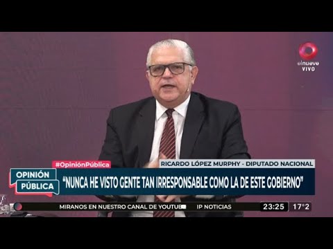 #OpiniónPública | López Murphy: “Se subestima la magnitud de la crisis. Nunca vi algo tan crítico”