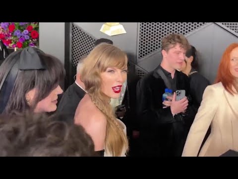 Taylor Swift, Ice Spice, Kelly Clarkson arrive to the Grammys