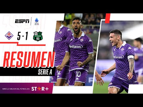 ¡DOBLETE DE NICO GONZÁLEZ, GOL DE MARTÍNEZ QUARTA Y PALIZA TOP! | Fiorentina 5-1 Sassuolo | RESUMEN