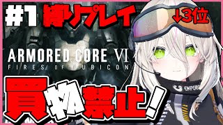 【AC6】縛りプレイで過去公式3位レイヴンが2年ぶり初見プレイ！SHOP出禁＋初期フレーム【ARMORED CORE VI FIRES OF
