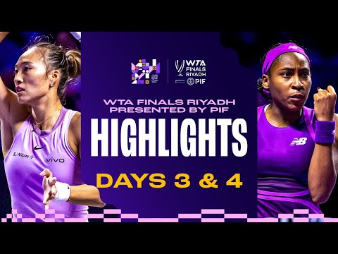 Day 2 & 3 Singles Group Stage in Riyadh | 2024 WTA Finals Group Stage | Match Highlights