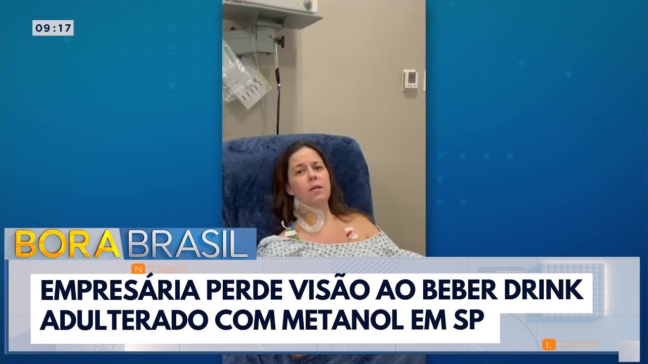 Empresária perde visão ao beber drink adulterado com metanol em SP