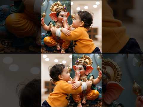 Bappa’s Hug in AI Style 💫 #viral #reels #shorts #youtubeshorts #ganesh #ganesha #diwali #rangoli #ai