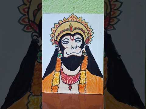Hanuman Drawing 🙏🙏🙏#shortsfeed #art #drawing #hanuman