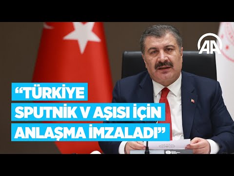 Bakan Koca: Türkiye, Sputnik V aşısından 6 ay içinde 50 milyon doz almak için anlaşma imzaladı