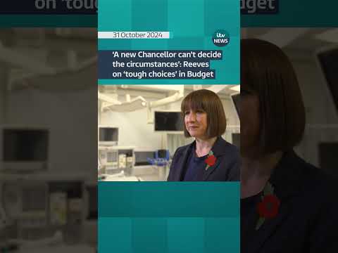 ‘A new Chancellor can’t decide the circumstances’: Reeves on ‘tough choices’ #itvnews #shorts