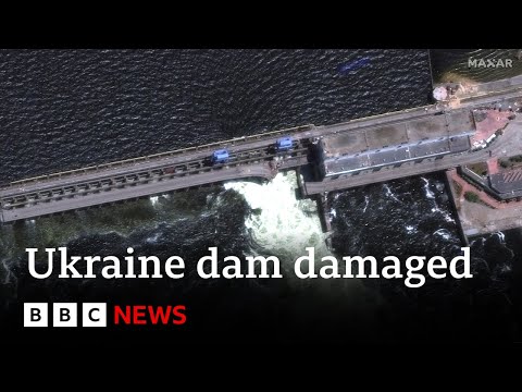Russia has blown up major Ukrainian dam, says Kyiv - BBC News